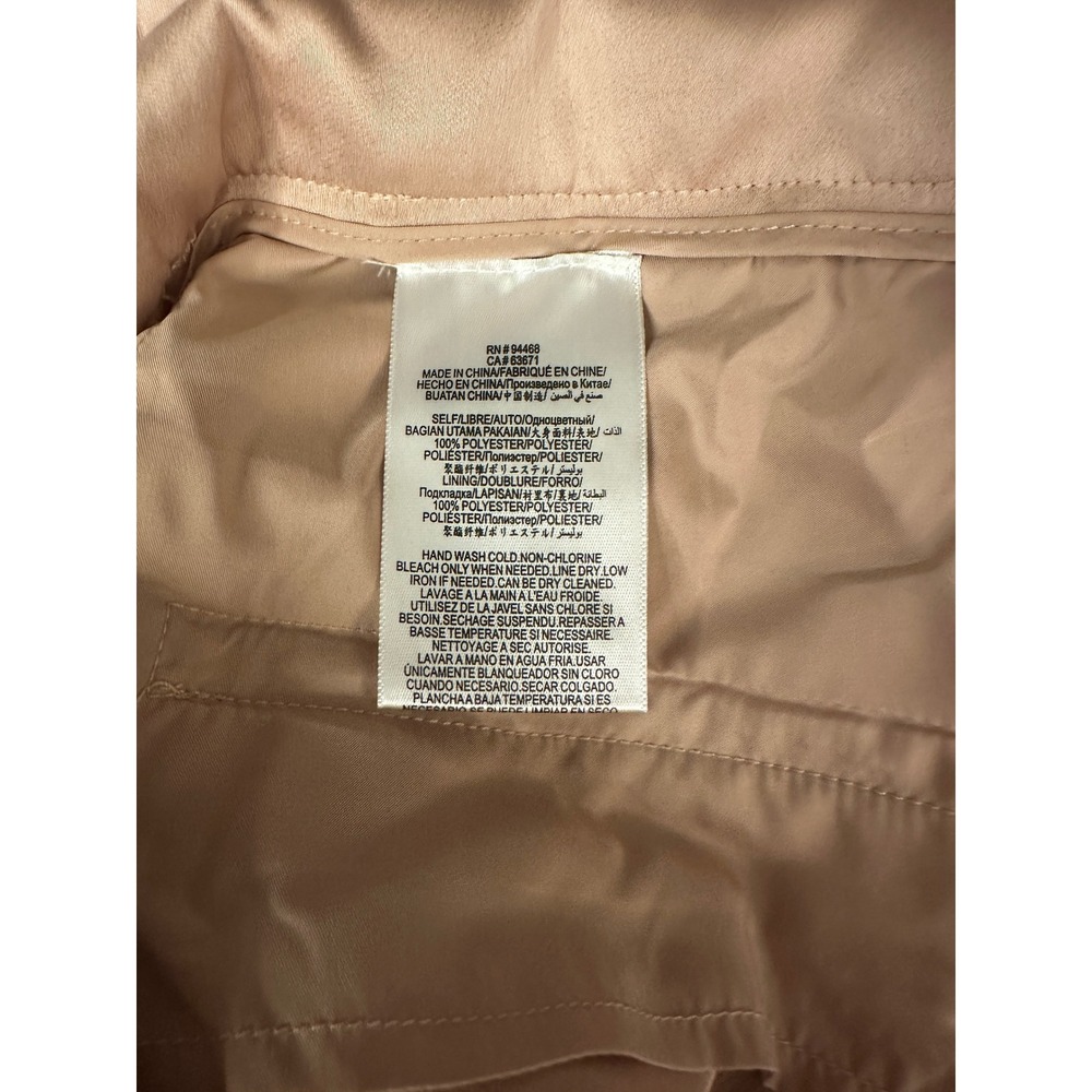 BCBGMAXAZRIA Dusty Pink Satin Wide Leg Pleated Trousers Pants 2W07B08 Size 2 NEW - Picture 4 of 8